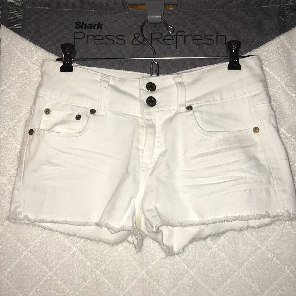 Charlotte Russe white jean shorts